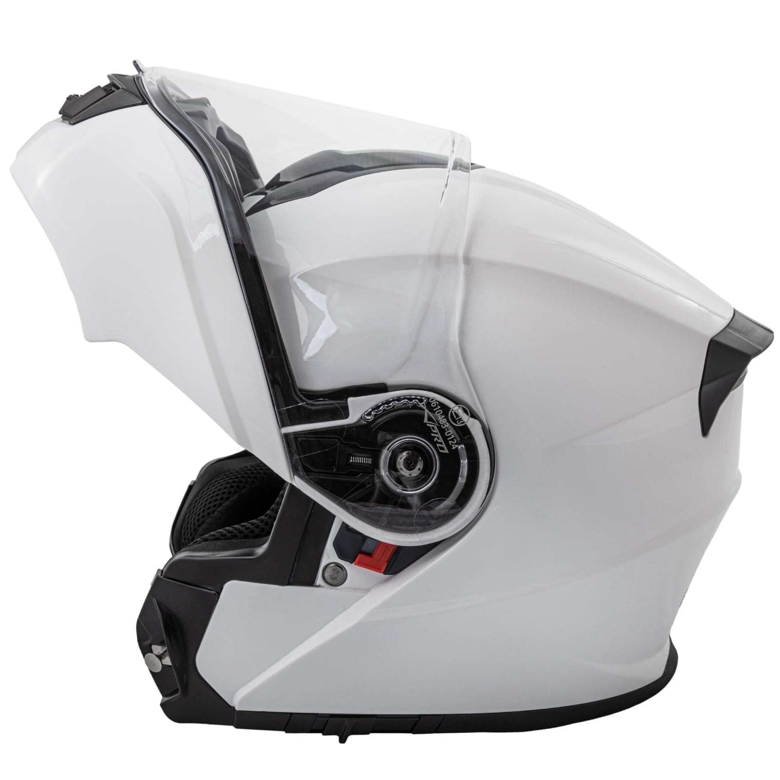 Casco Apribile P/J Modulare Sport Moto Touring Visiera Parasole Bianco M
