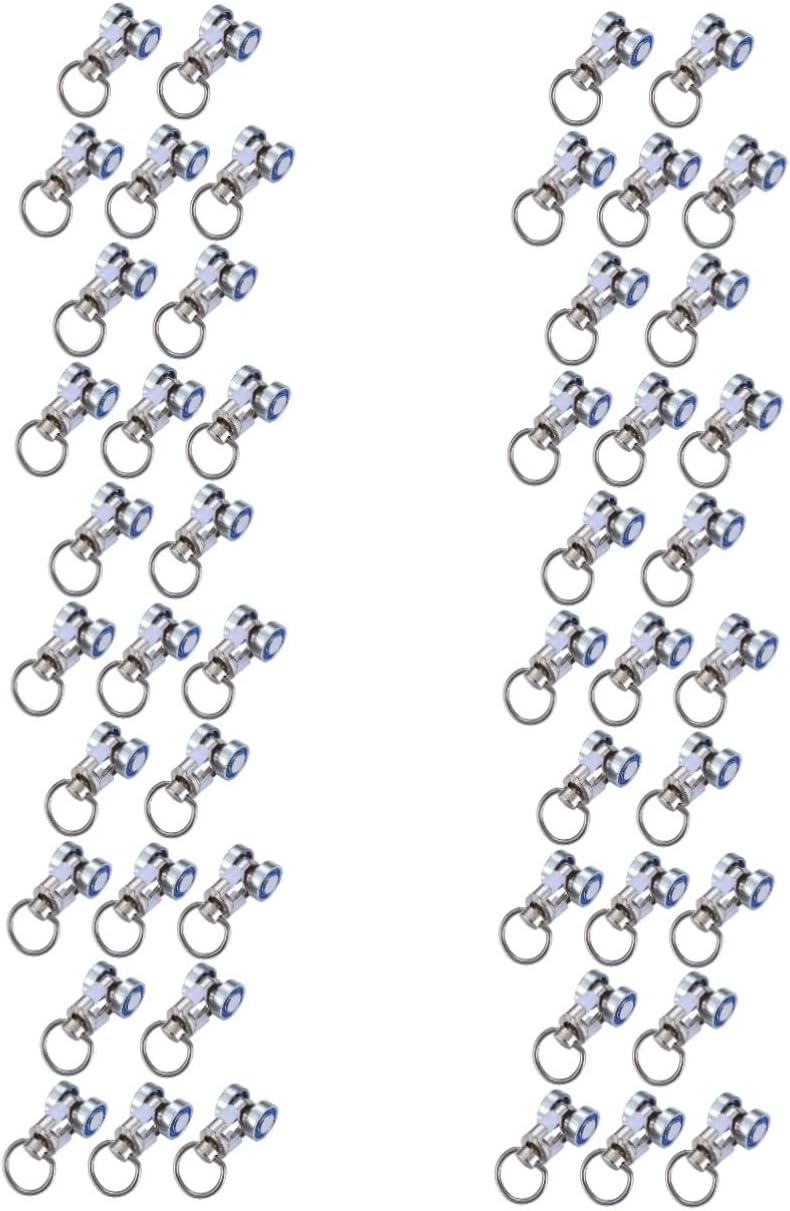 Zerodeko 50pcs Metal Bearing Curtain Track Rollers Silent Gliders for Smooth for Closets and Offices Easy Installation and Practical Accessories
