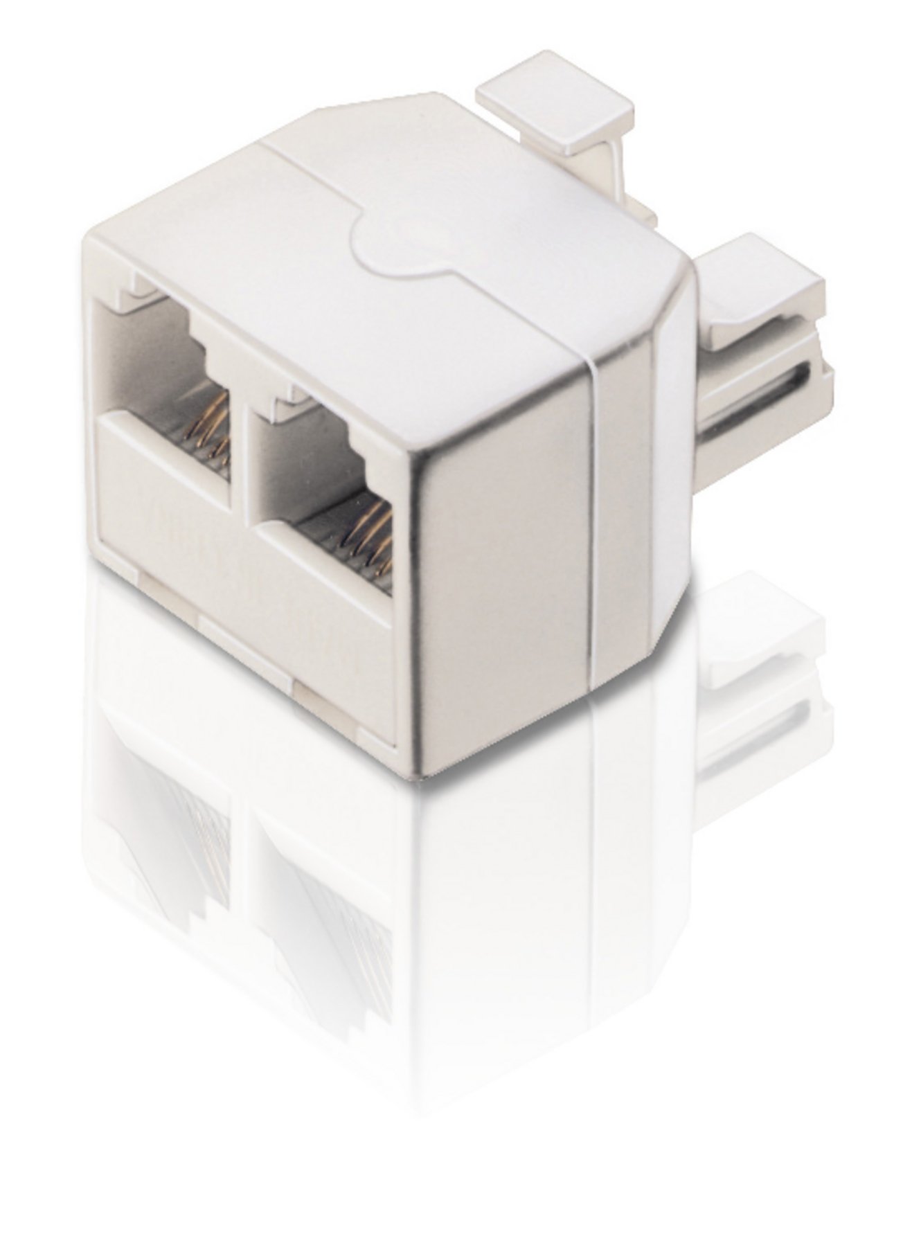 Philips Modular Duplex Jack - White (SDJ6030W/17)