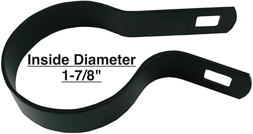 Miniatura 2 de Jake Sales Banda de tensión de 1-78 pulgadas para valla de eslabones de cadena  Uso para poste de 1-78 pulgadas de diámetro exterior  Banda de