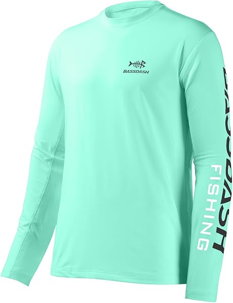 Bassdash Camisetas de Pesca para Hombre protección Solar UV UPF 50+ Camiseta de Manga Larga - 5