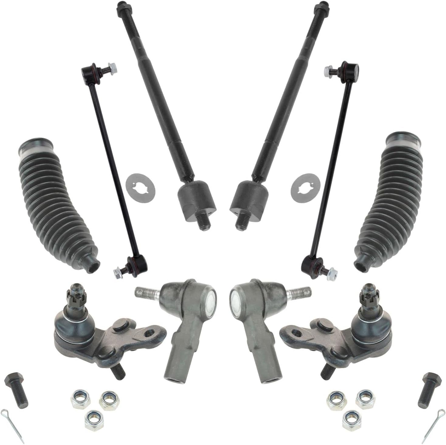 Steering & Suspension Kit Set of 10 Rack Boots Ball Joints