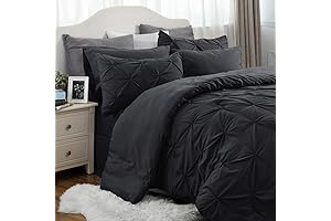 Bedsure 7-Piece Black California King Comforter Set: Indulge in Comfort and Elegance