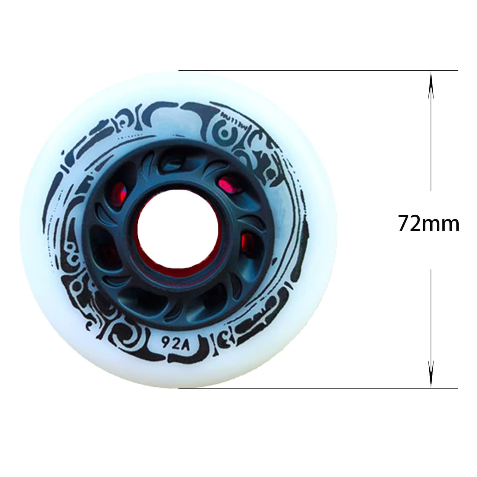 Ruote per Pattini in Linea 72Mm/ 76Mm/ 80Mm Ruote di Ricambio per Pattini in Linea Ruote di Ricambio per Pattini per Interni Ed Esterni Confezione da 8