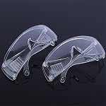 Clear Safety Glasses Over Glasses Goggles Anti- Fog/Scratch Safety Goggles for Shooting, Labs, Outdoor, Workplaces