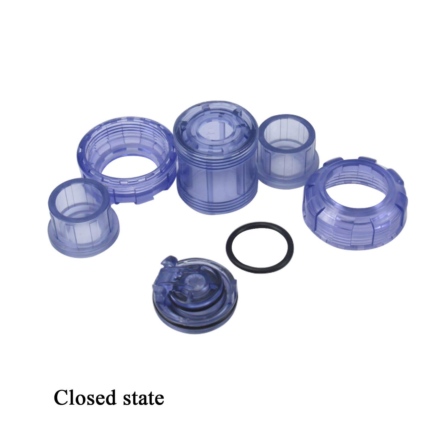 Valvula retencion pvc diámetro interno 20 25 32 40 50 63 mm tapa valvula antiretorno desague válvula antiolor drenaje acuario piscina (Diámetro Interno 50mm)