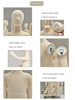 Amazon | 子供マネキン トルソー マネキン 子供の年齢 5 6 8 10