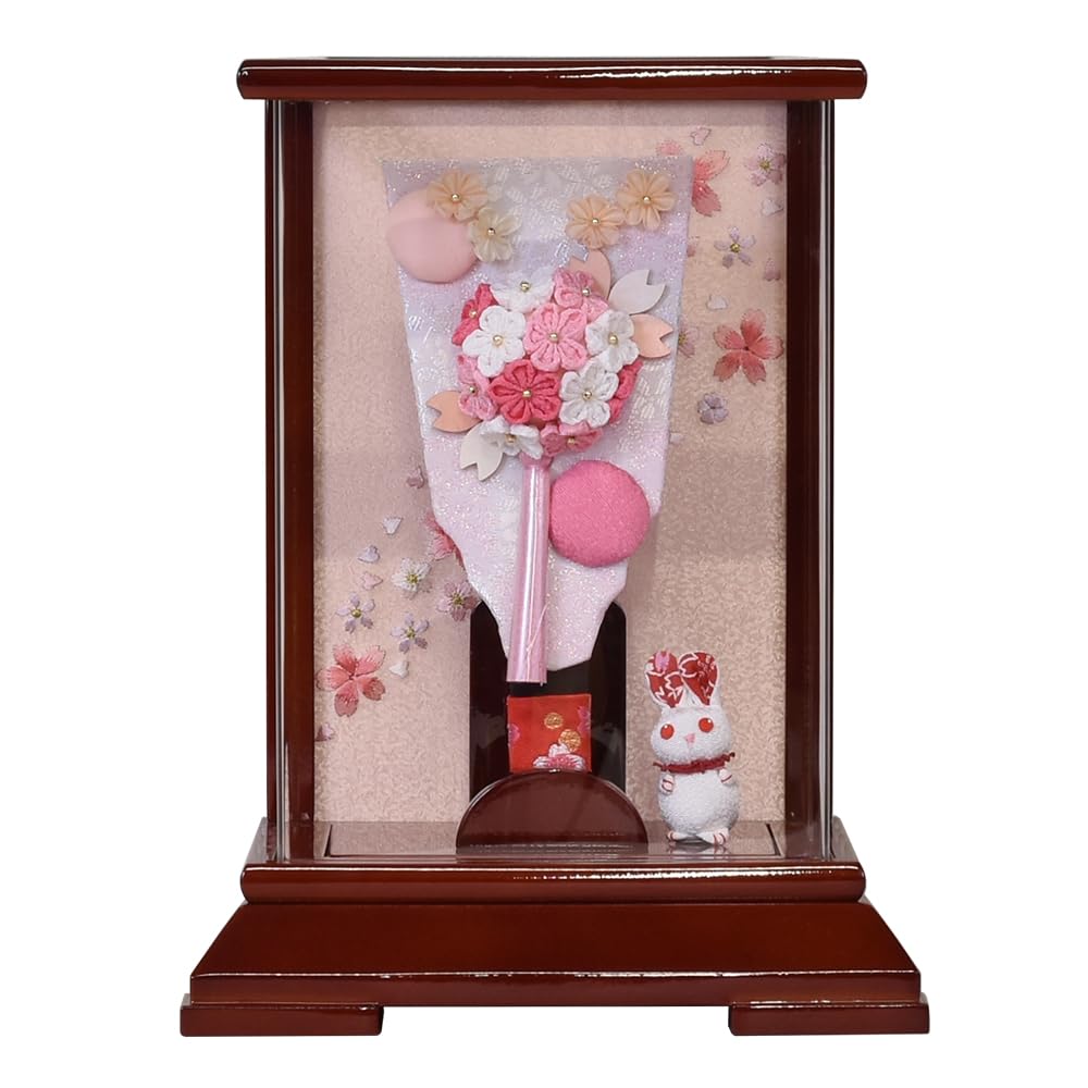 Amazon | 羽子板 コンパクト ミニ 7号 初正月 おしゃれ つまみ細工 兎