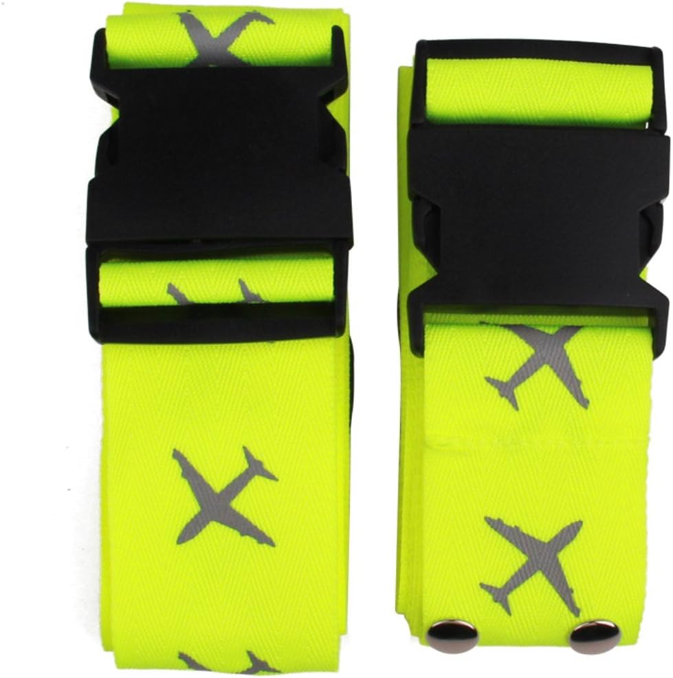 Luggage Strap Suitcase Belts Travel Accessories 2-Pack-Green