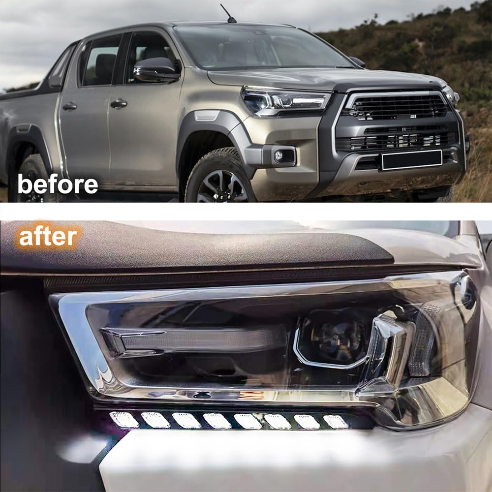 Amazon.com: AFOGGEST Daytime Running Light For Toyota Hilux Revo