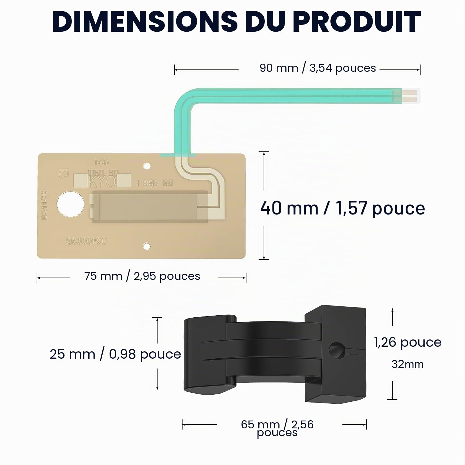 Capteur de feuille Moteur à commande pour pédale Roland FD8 TD1 Hi Hat en caoutchouc