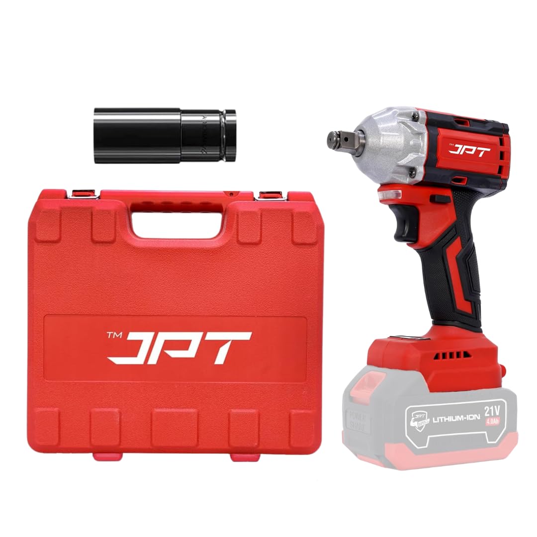 JPT Heavy Duty 21V Cordless Impact Wrench Red (Battery & Charger not included)