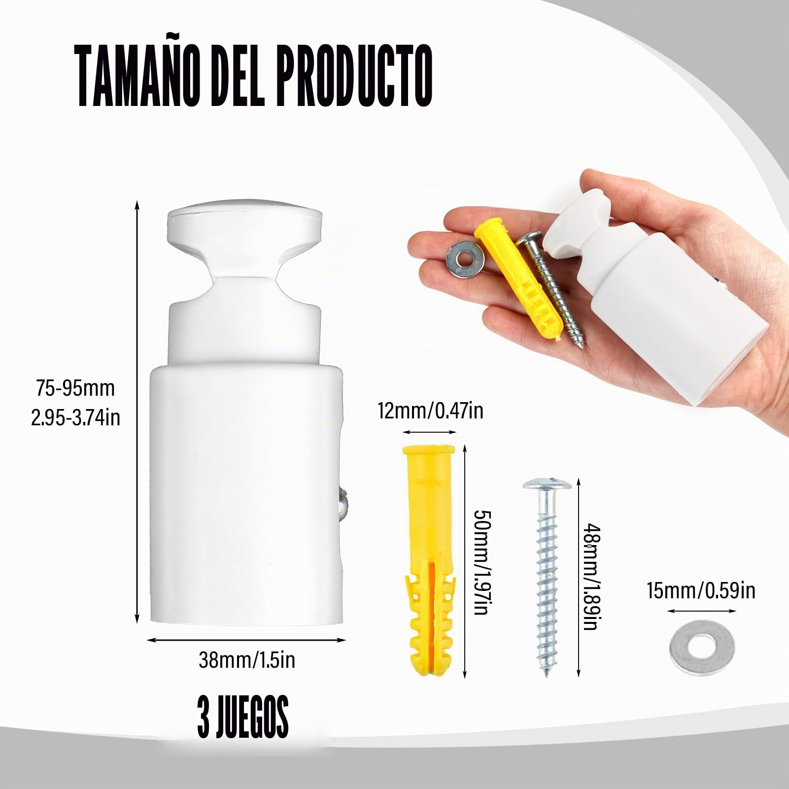 Paquete de 3 Soporte Toallero Radiador, Soporte para Radiadores de Pared, Soportes de Repuesto para Toallero Radiador, Montaje de Pared Calefactado, Compatible con Toalleros Rectos y Curvos