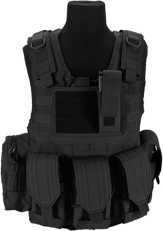 Evike Airsoft - Matrix Tactical Systems Junior Size CIRAS Tactical Vest (Color: Black) - (PID: 43542)