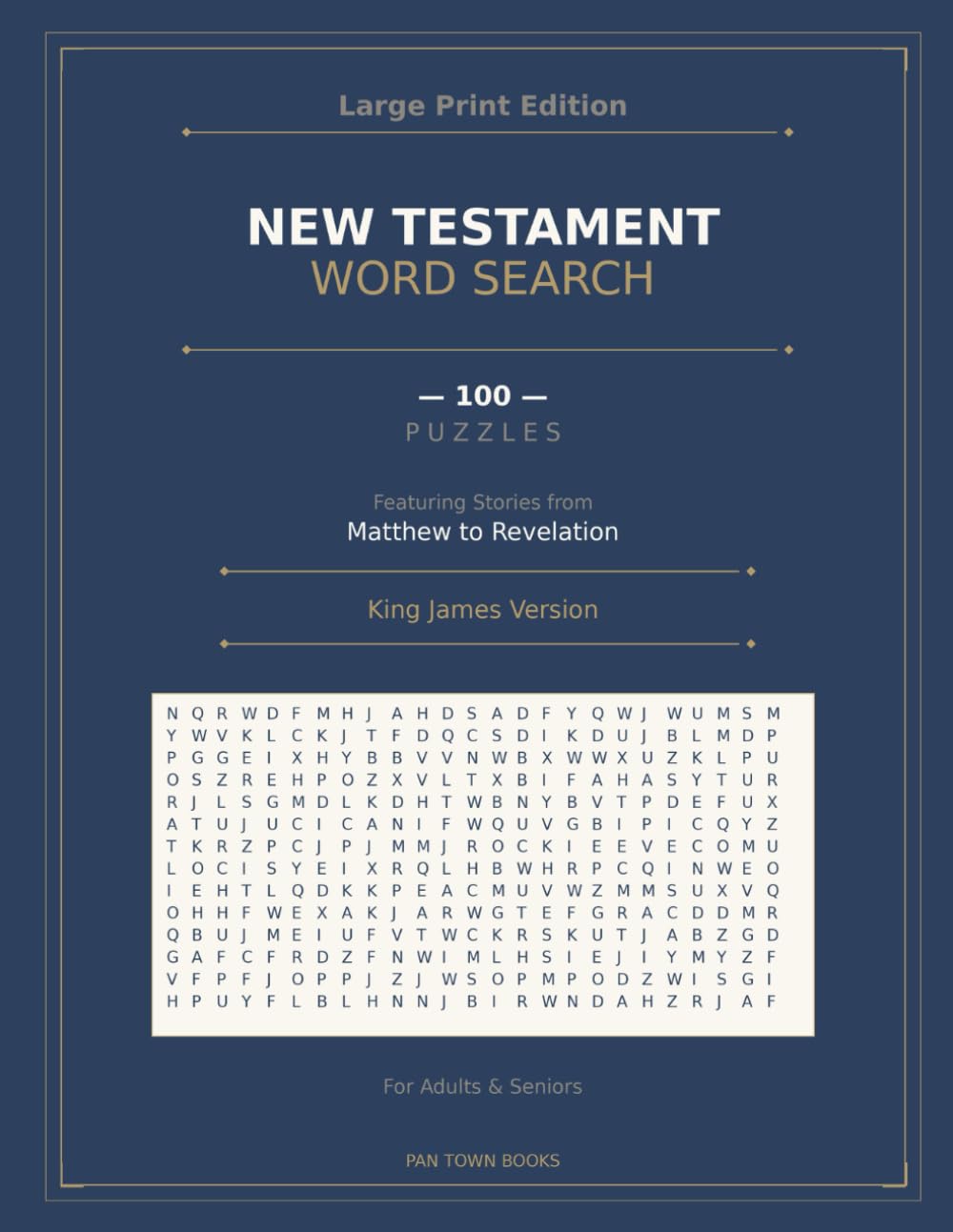 New Testament Word Search: Large Print Edition (Bible Word Search - KJV Version)