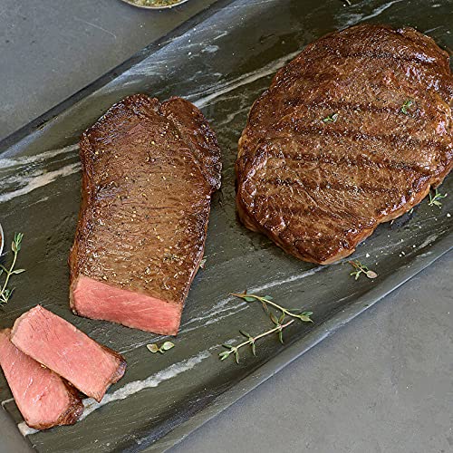 The Fab Four Steak Set 2 Ribeye Steaks and 2 Strip Steaks from Kansas City Steaks