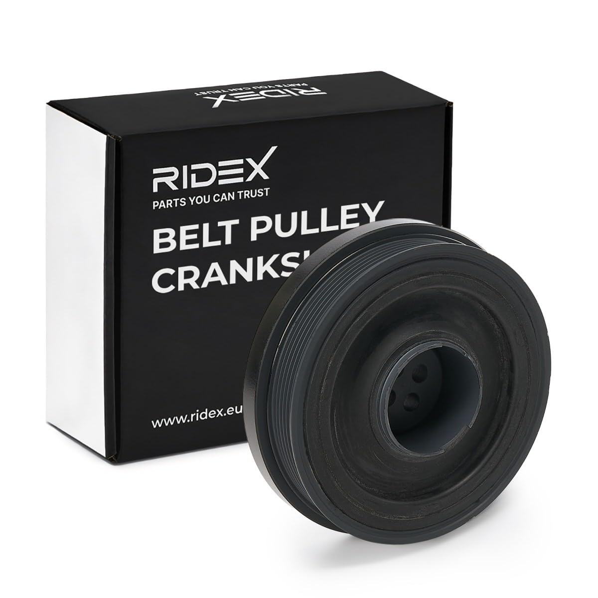 RIDEX 3213B0177 Puleggia cinghia albero a gomiti senza accessori Compatibilità con BMW 3 Sedan E90