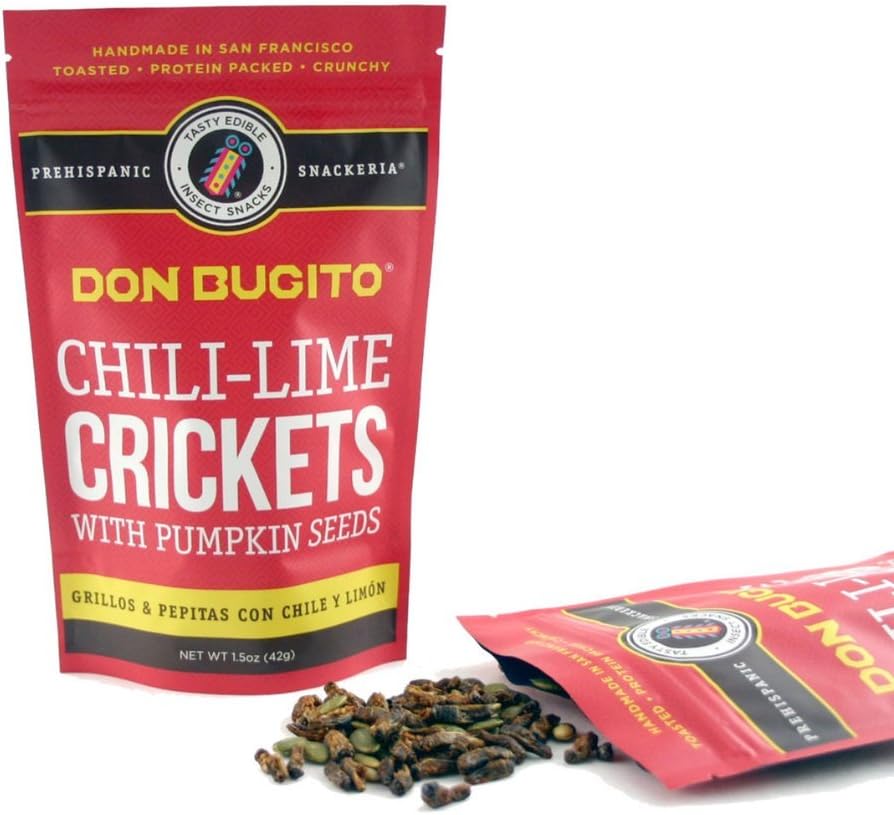 Don Bugito Planet-Friendly Edible Insect Protein Snacks (Chili-Lime Crickets)