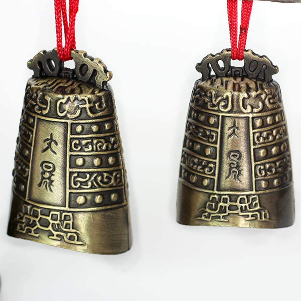 Strumenti Cinesi in Bronzo Doppia Strata, Tradizionali Arte Popolare Cinese, Campanelli Cinesi Eolici, Musicale Cinese a Percussione Strumento decorazione, Viaggiare Souvenir