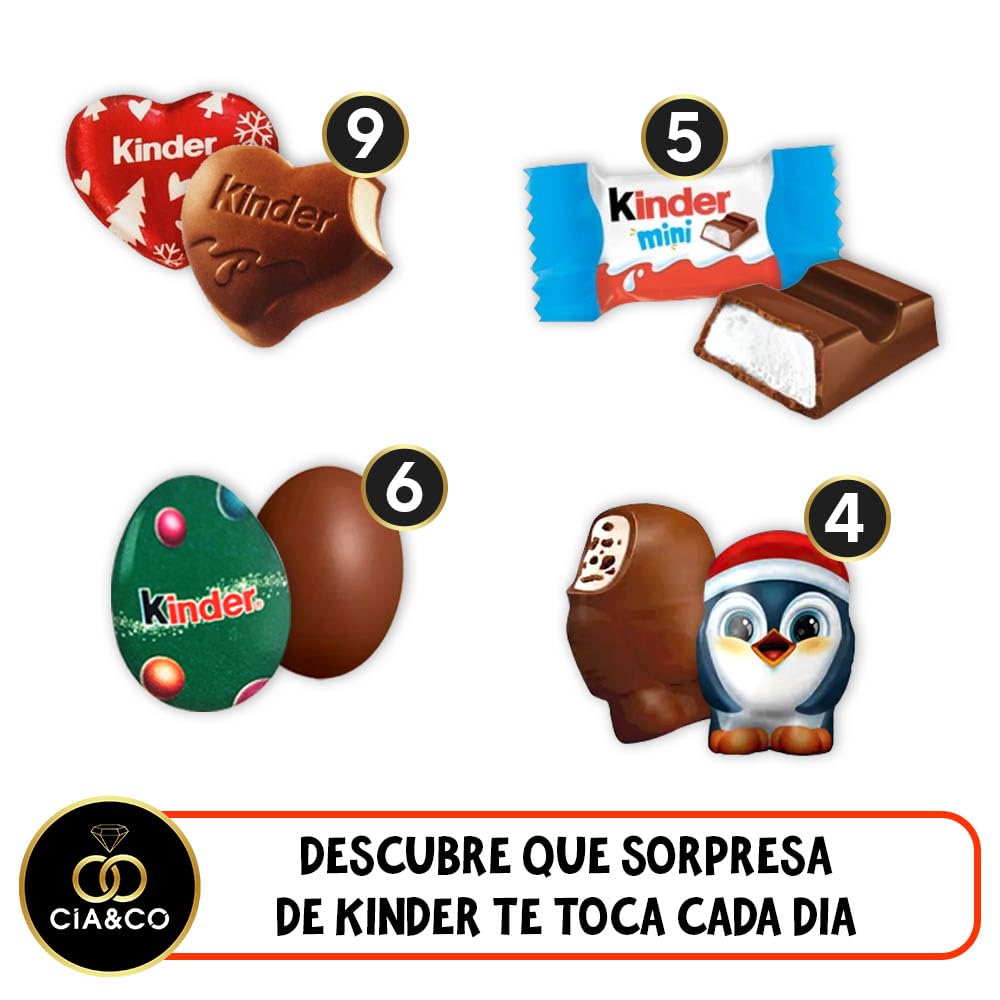 Kinder Calendrier De L'Avent Chalet Chocolat Noël - 184g