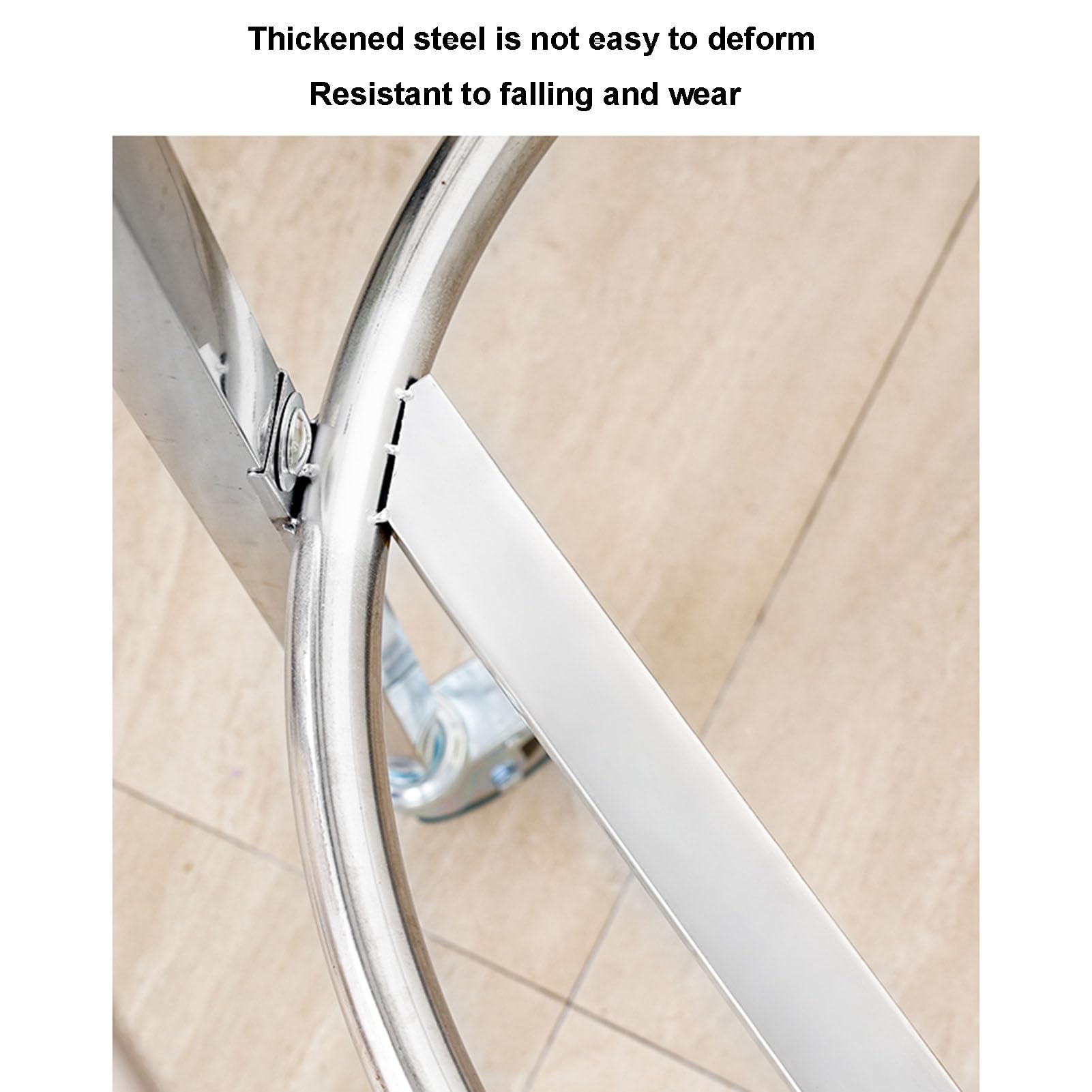 Carrello portapentole in Acciaio Inox con Ruote, Carrello Mobile per pentole da zuppa, Carrello Robusto per fusti da Cucina o vasi da Fiori, Design antiribaltamento