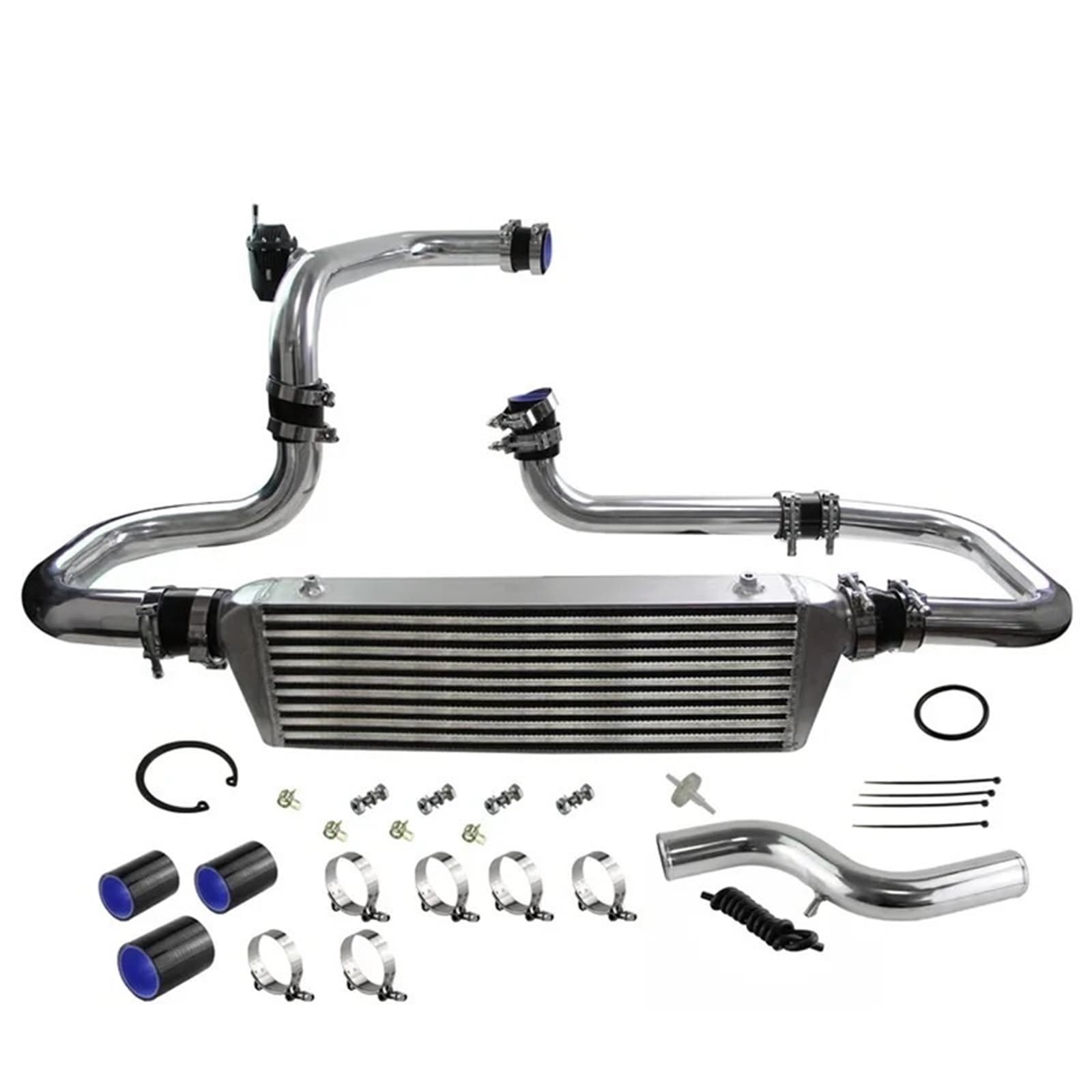 Hgddbae Black Cooled Intercooler Turbo Intercooler Fit For Integra D15d16 B16 B18 90-93 Dc2 94-01 Fit For Civic Eg 92-95 Ek 96-00 Del Sol 93-97 Front Intercooler Kit(Black)