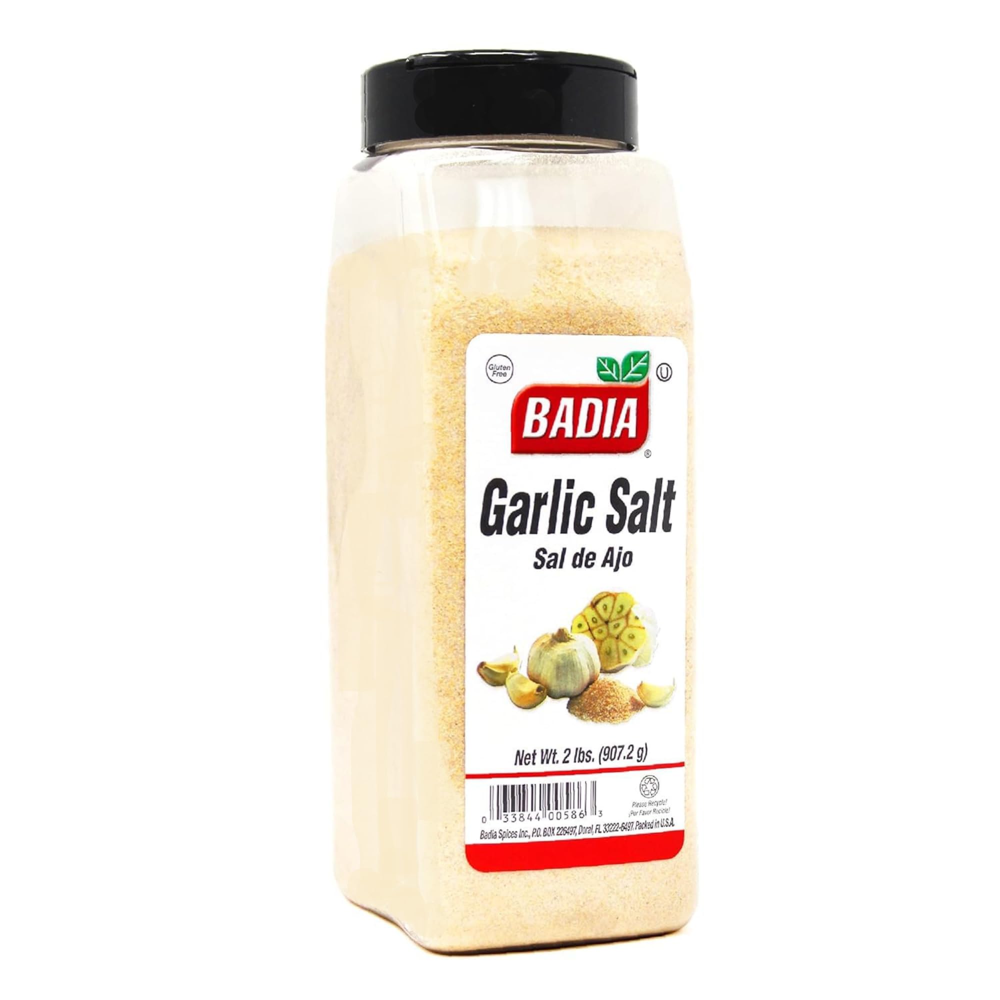 Badia Garlic Salt, 2 lbs - Garlic Salt Seasoning, All Purpose Spice Flavor Enhancer, Gluten Free