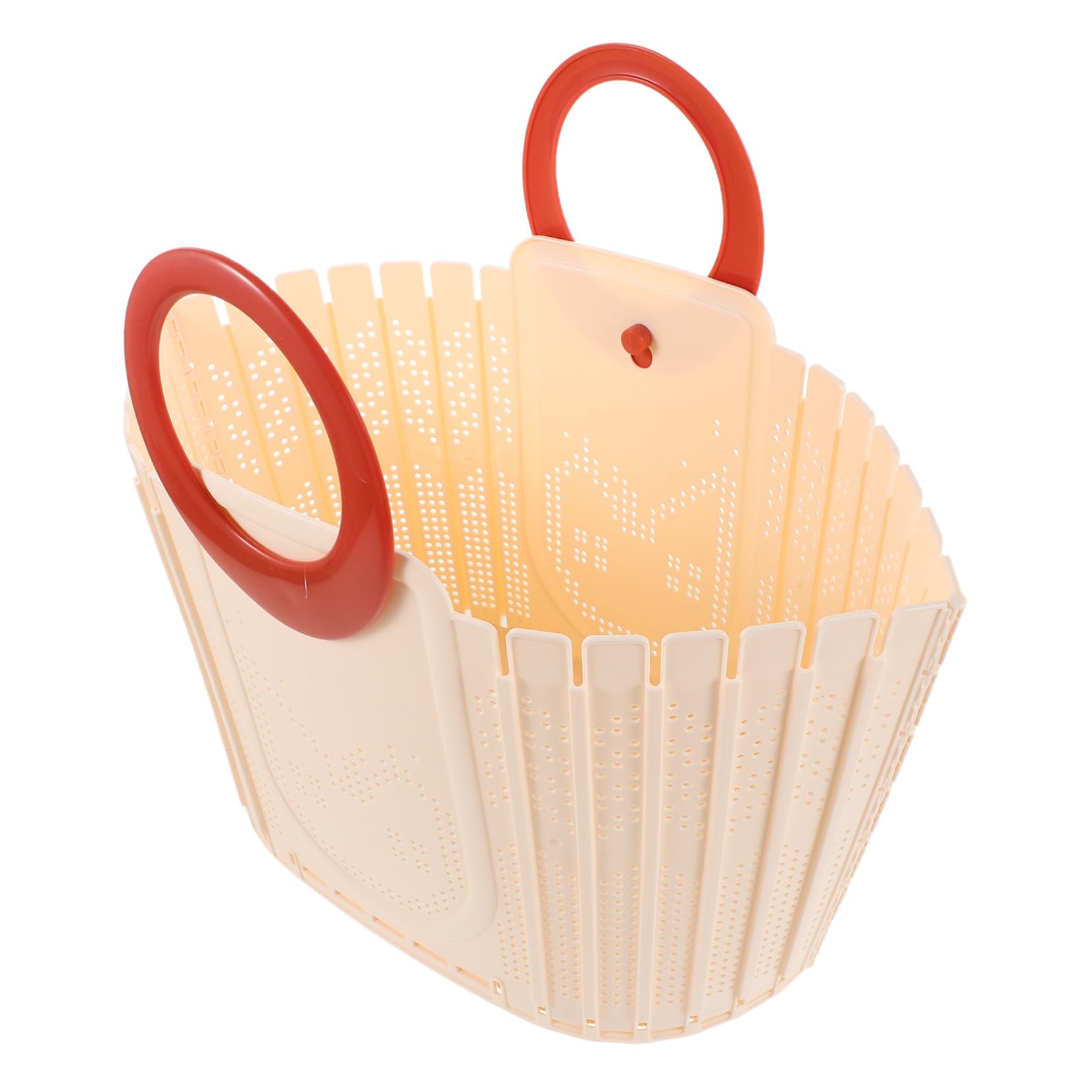 NOLITOY Cesta Plegable de Plástico para Ducha con Asa Ergonómica Organizador Colgante para Baño Ahorro de Espacio Secado Rápido para Viaje Universidad y Camping