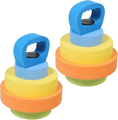 BESPORTBLE 1 par de mancuernas de agua de Eva ajustables, peso flotante ligero para juego en la piscina, para entrenamiento de fuerza temprano y