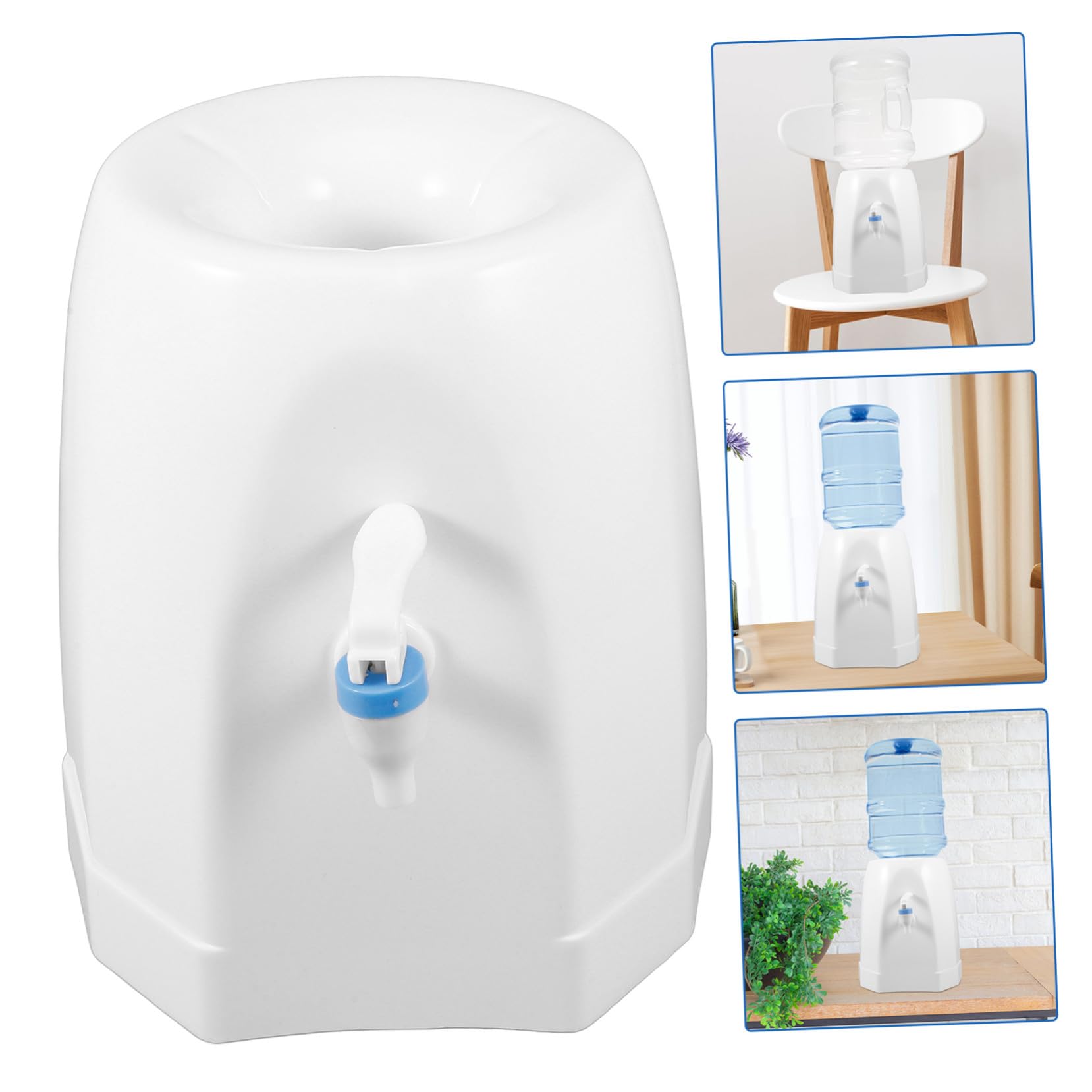 Kleiner Wasserspender aus Kunststoff in Weiß mit Einfachem Wasserzugang und Vielseitigem Design für Camping und Picknick Kompakt und Stilvoll für Tisch
