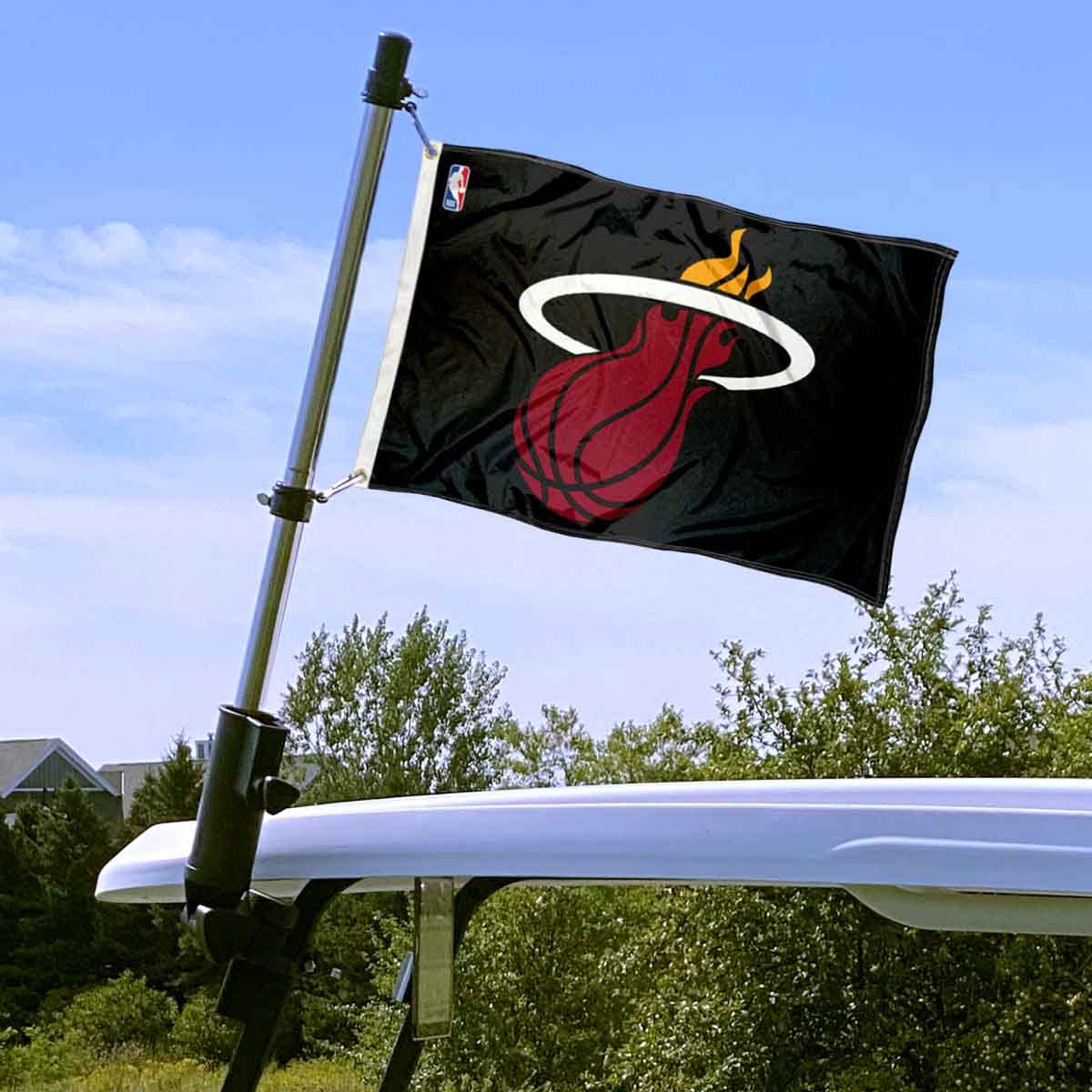 WinCraft Bandera De Jardín Miami Heat Con Soporte