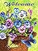 Taladro cuadrado completo 5D DIY diamante pintura bienvenida diamante bordado flores Kit de punto de cruz decoración del hogar A5 60x80cm
