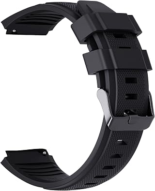 EIGIIS Watch Band for Smart Watch KE3 KE5 KE6 K22 K55 K57 Universal Band Width 22mm Soft Silicone Sport Wristbands Replacement Strap Classic Clasp Leather Band Business Stainless Steel Band