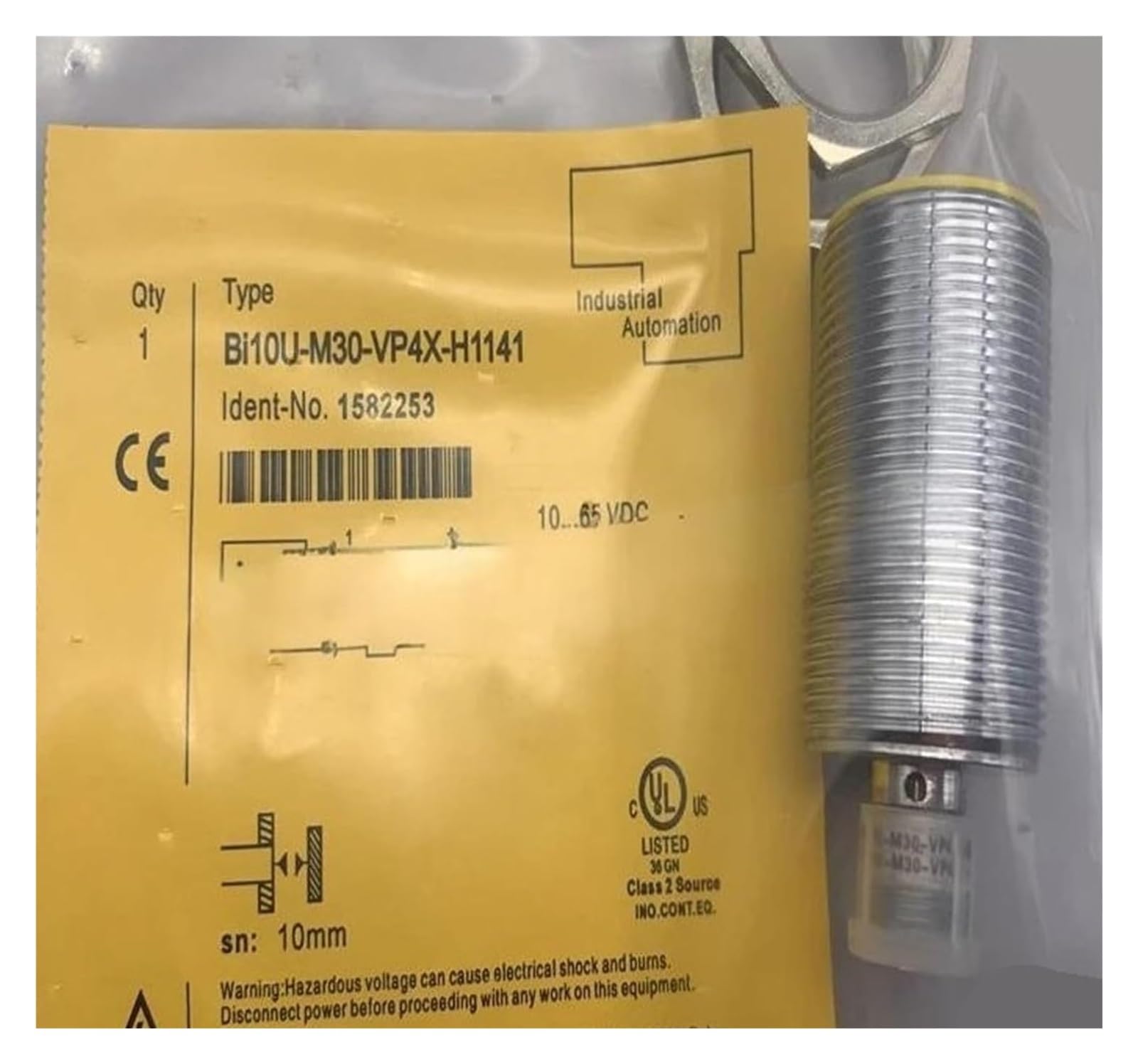 YMUGUEGH 1PCS BI10 BI10U-M30-VN4X-H1141 BI10U-M30-VP4X-H1141 Proximity Switch Sensor(BI10-M30-VN4X-H1141)