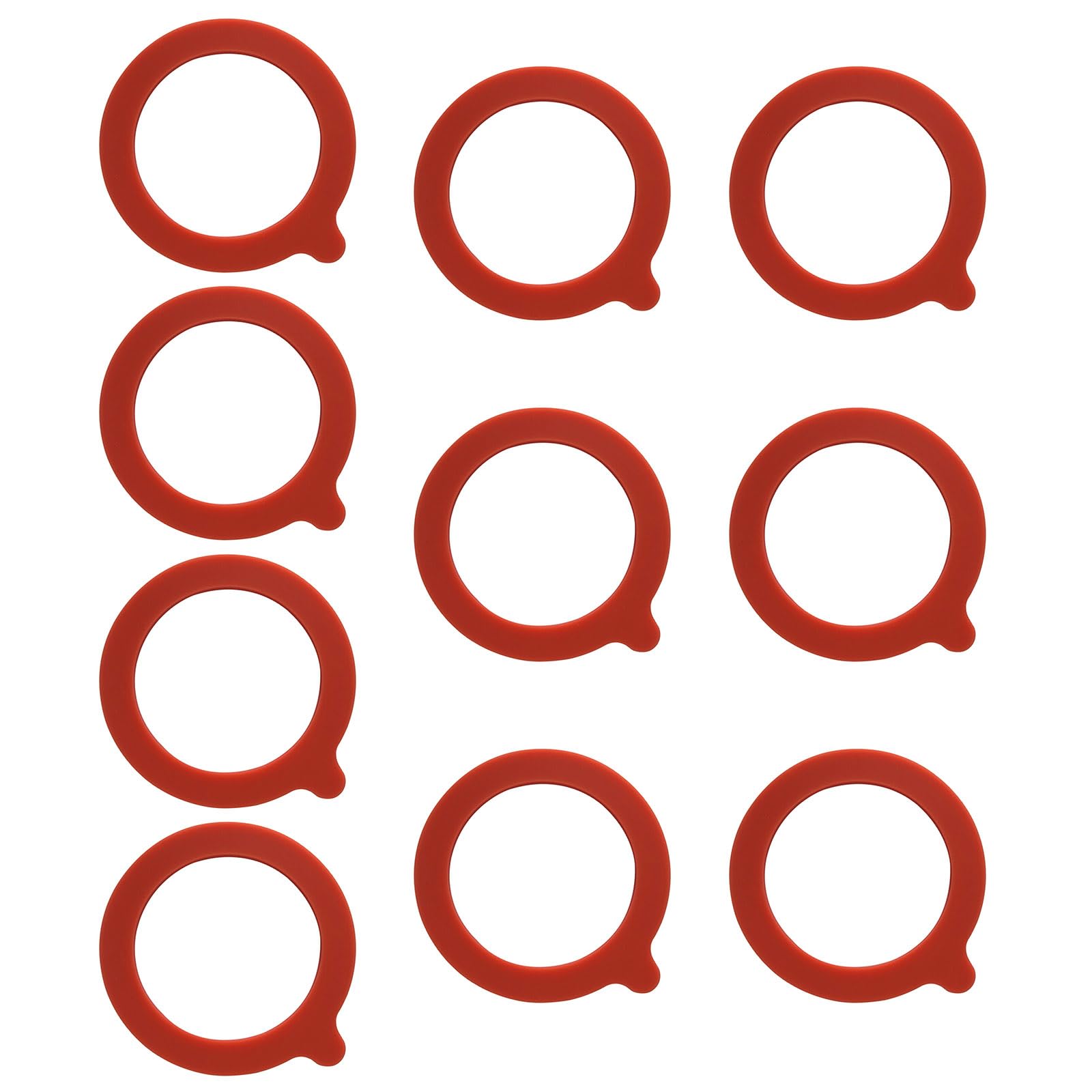 Elnwnnkc 10Pcs Silicone Replacement Seals Leakproof Gasket for Regular Mouth Jars Silicone Replacement Gasket