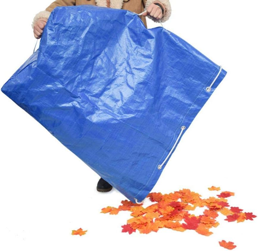 Gardening Bag Garden Yard Waste Bag with Drawstring Waterproof Reusable Durable Storage Bag for Outdoor Garden Yard Lawn Beach Park Cleaning Waste Leaves,70inch,Blue : Patio, Lawn & Garden