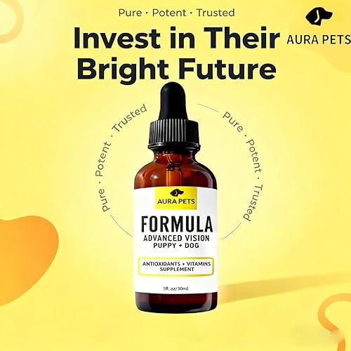 Miniatura 7 de Aura Pets Fórmula de visión avanzada para perros, fórmula de visión AuraPets, con luteína, zeaxantina, astaxantina, apoya la visión y reduce la