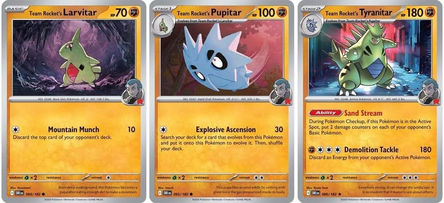 Team Rocket’s Tyranitar 096/182 – Destined Rivals – Pokemon Card Lot