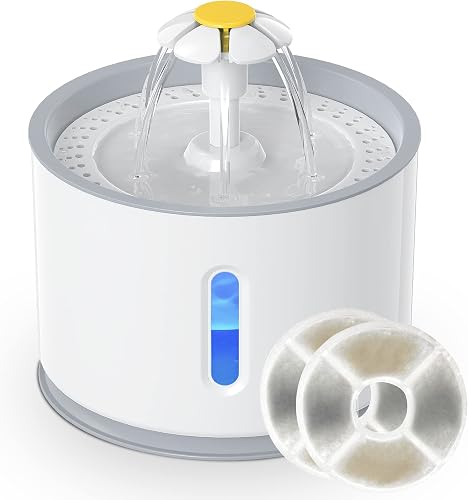 NICREW — fontaine à eau 2,4 L, filtre à charbon