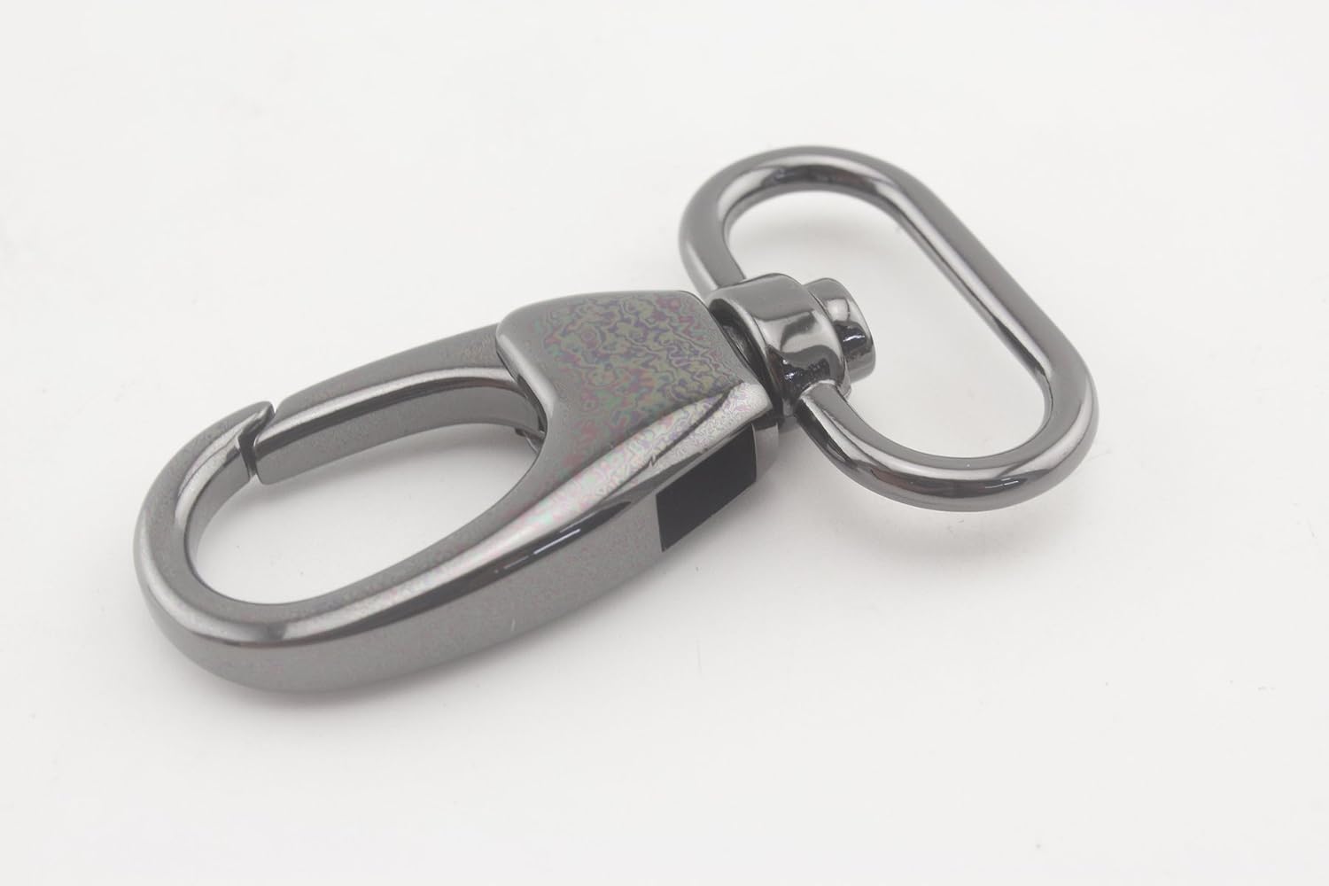 Push Gate Swivel Snap Hooks Lanyards Clasp Clips Lobster Clasps Hook zinc alloying 1 inch / 25mm (Eye Size) 6 Pieces Gunmetal AC111