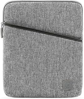 Comfyable Tablet Sleeve Compatible for 12.9 Inch iPad Pro M2 2022 M1 2021 2020 and Smart/Magic Keyboard with Accessory Pocket & Pencil Holder - Water-Repellent Protective Pouch Case for iPad, Grey