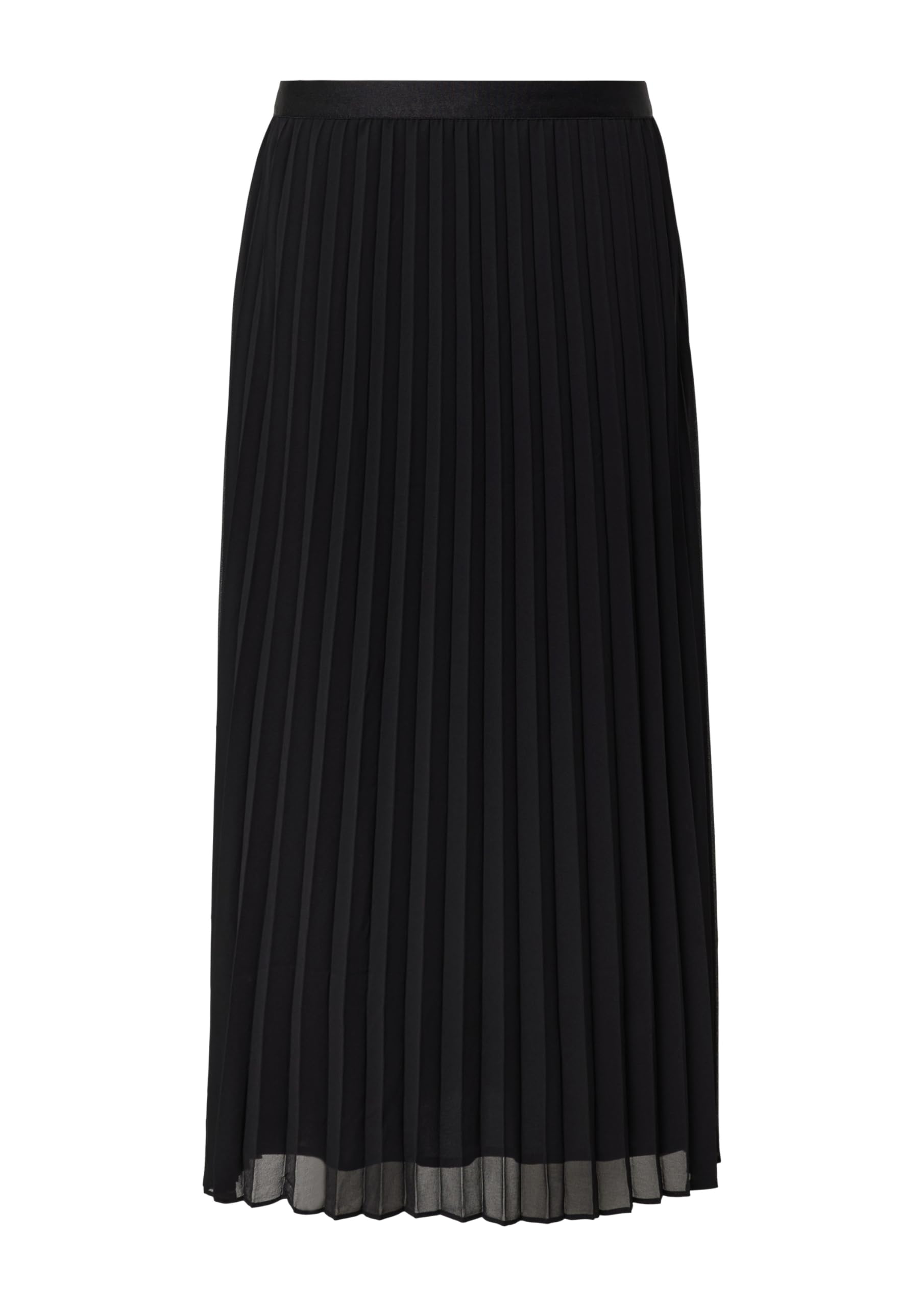 s.Oliver Plissierter Chiffonrock mit Viskosemix