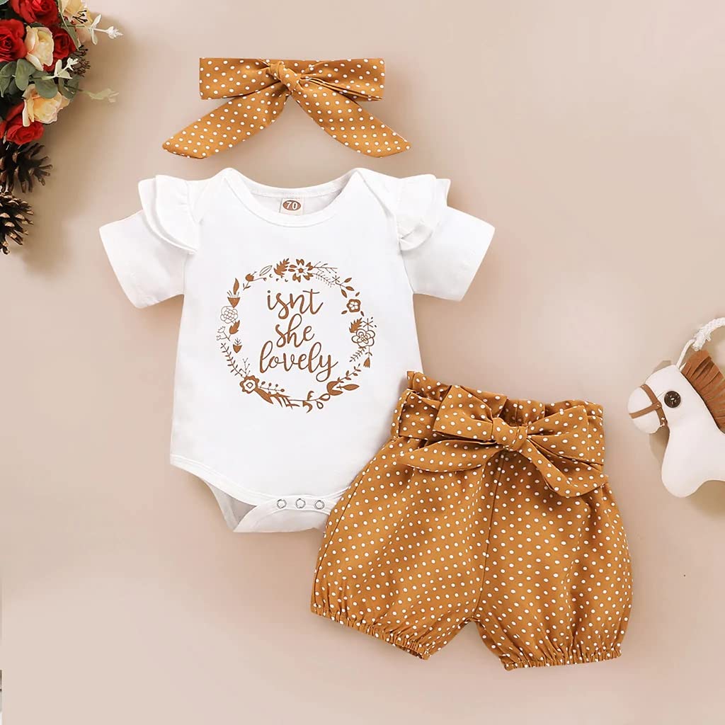 Aoswep Baby Girl Clothes Infant Newborn Girl Outfits Summer Clothes Romper Short