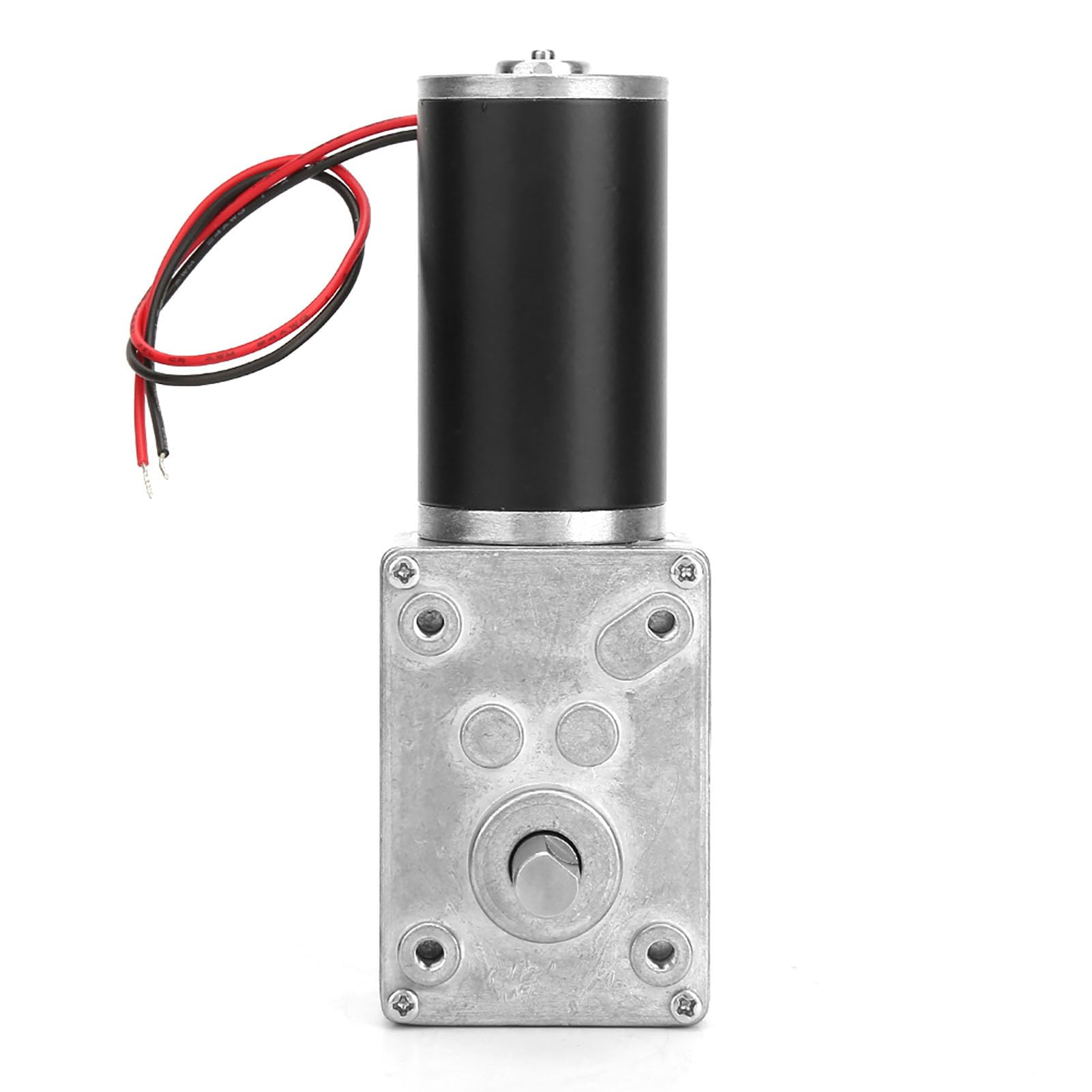Fafeicy Motoriduttore a Vite Senza Fine DC 12V 10RPM con Albero Reversibile 8mm per Riduzione di Velocità Elettrica