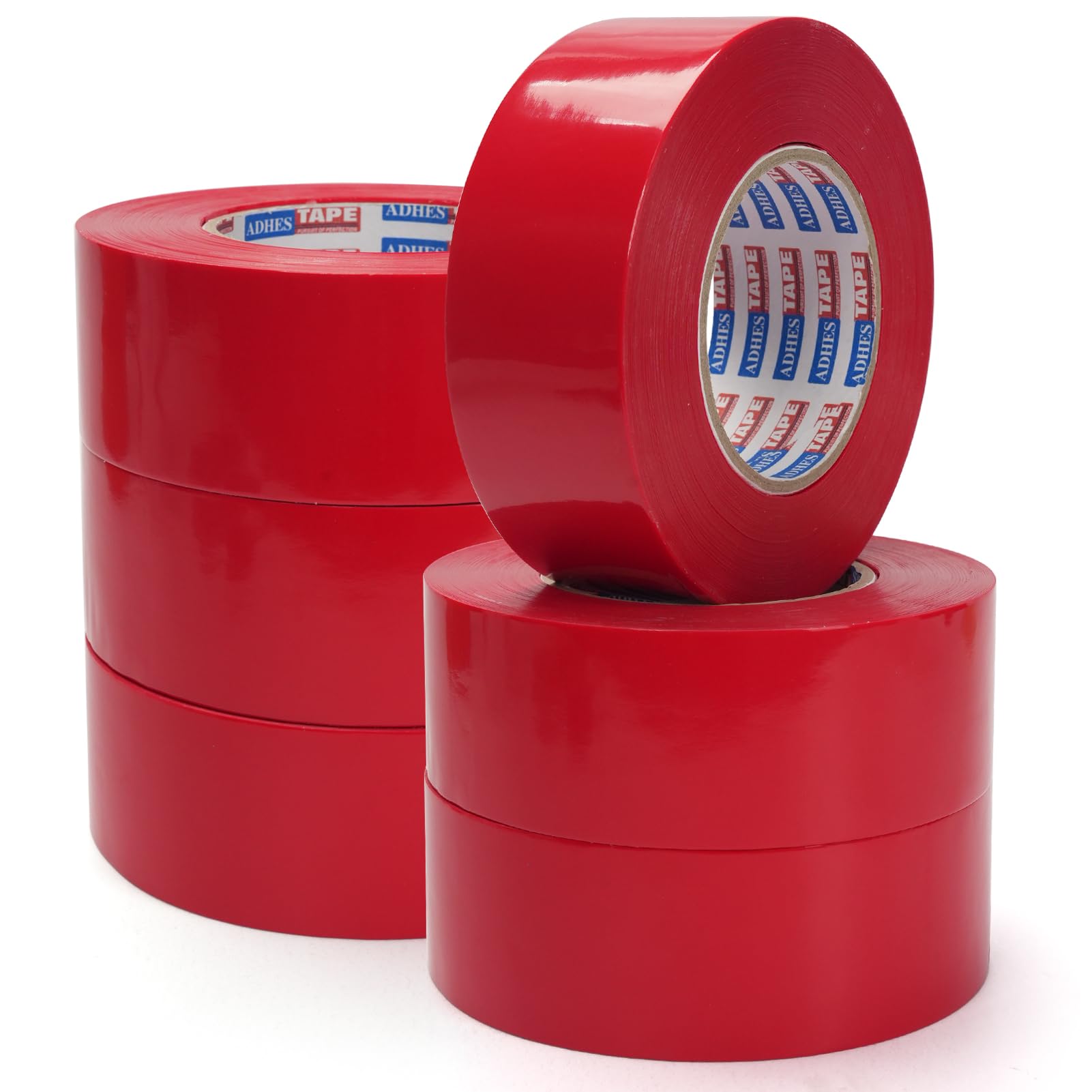ADHES Heavy Duty PE Masking Tape for Rough Surfaces, 50mm x 55m x 6 Rolls
