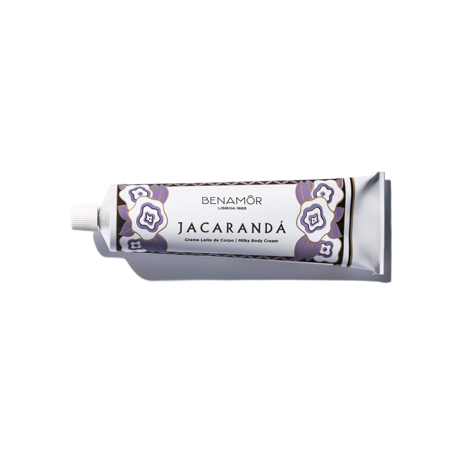Benamôr - Crema Hidratante Corporal a base de Leche - Jacarandá - Cuidado Corporal que Repara, Hidrata y Suaviza - Con Esencias Florales, Aloe Vera, Aceite de Ricino - Sin Parabenos - 150ml