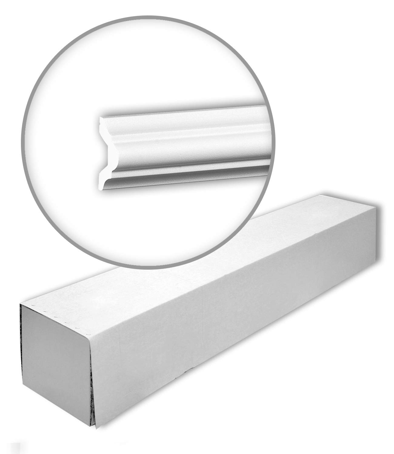 Molduras para paredes Profhome 651308-box de poliestireno xps moldura decorativa de 200 cm