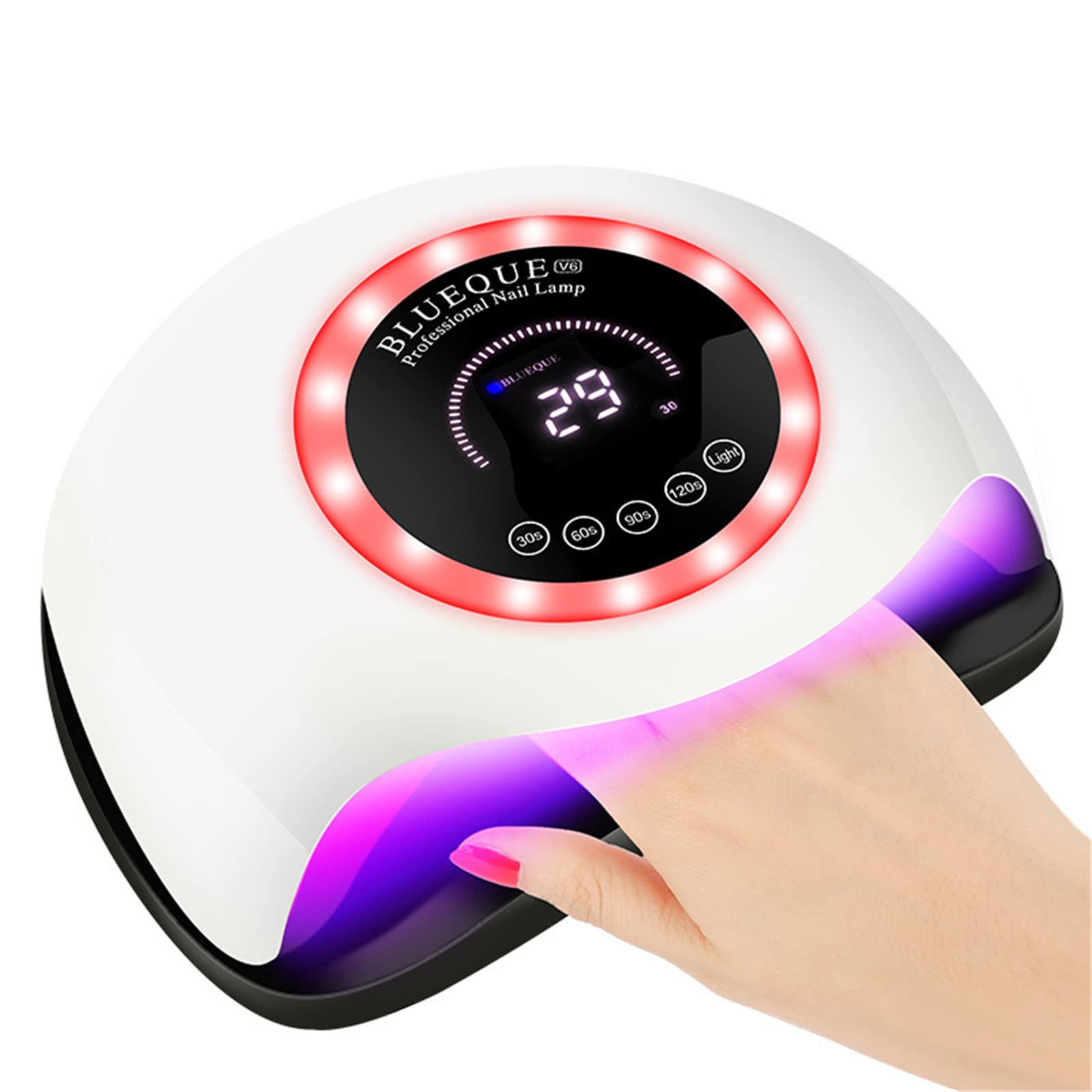 ZYC 168W Nail Lamp Lamp Terapy Machine LED Light UV Naving Light Naving Machine Macchina per Lampada a Secco rapido Phototerapia Asciugini