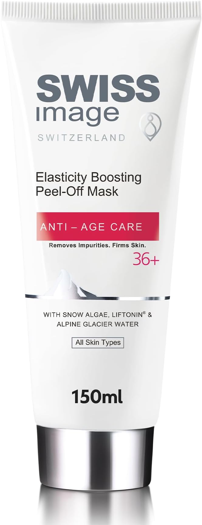 SWISSIMAGE ANTI-AGE 36+ - Elasticity Boosting Peel Off Mask - Natural and Effective Ingredients - Parabens, SLE/SLES, and Phthalates-free - 75ml