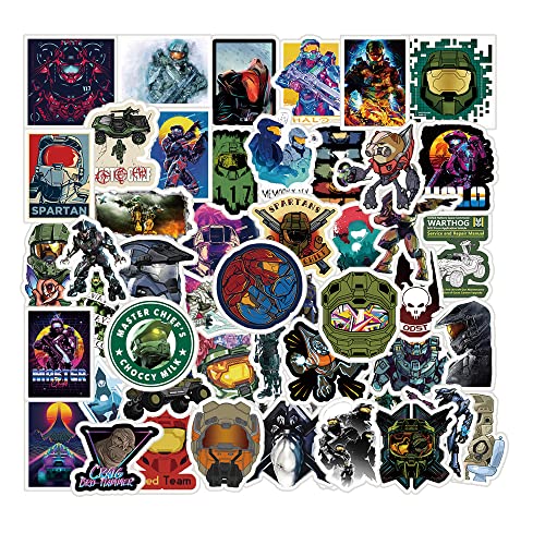 The Halo Master Chief Collection Stickers [100 Pcs] Pack Decals For Laptop Water Bottle Bike Car Motorcycle Bumper Luggage Skateboard Graffiti #TOP2